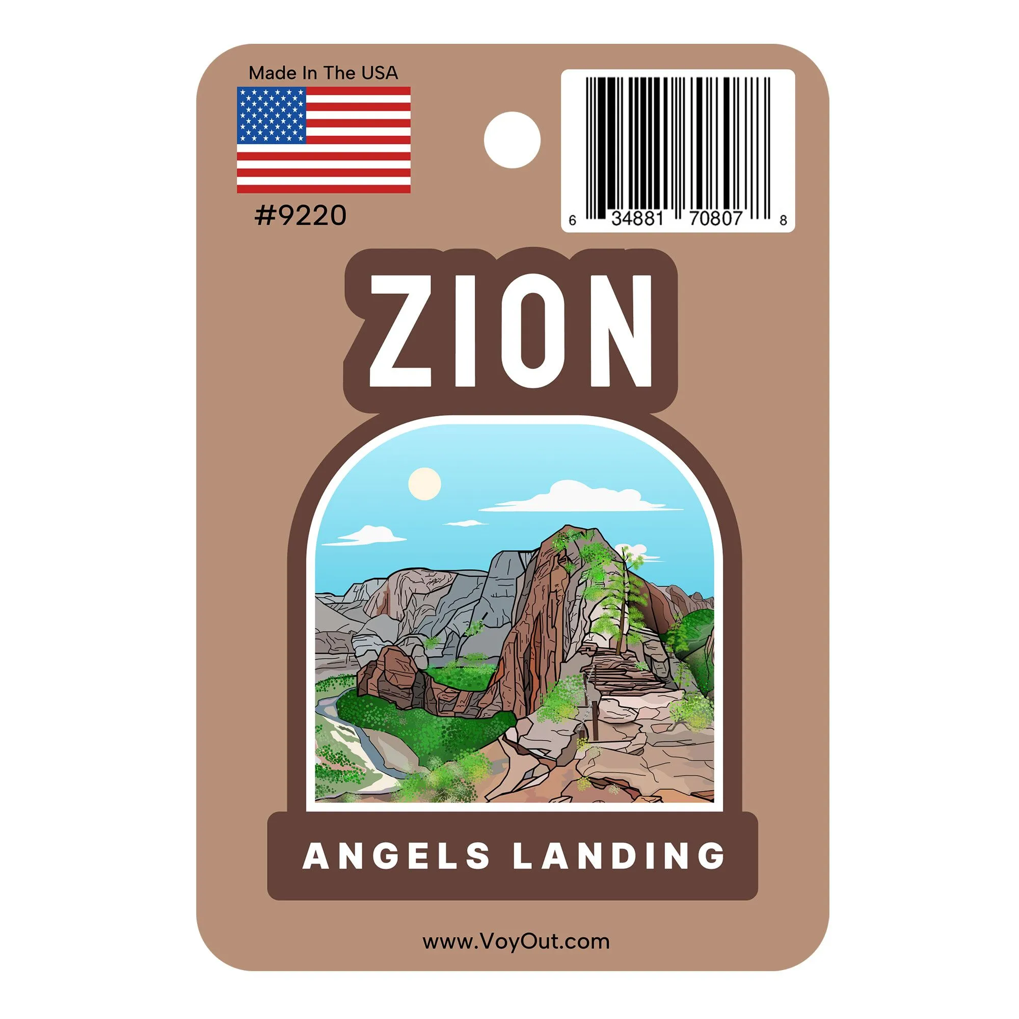 Angels Landing Sticker Zion UPC