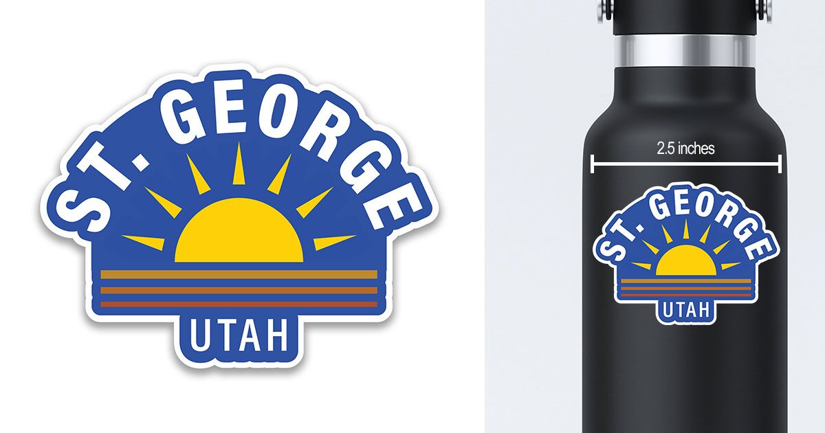 St George Utah Sticker Preview