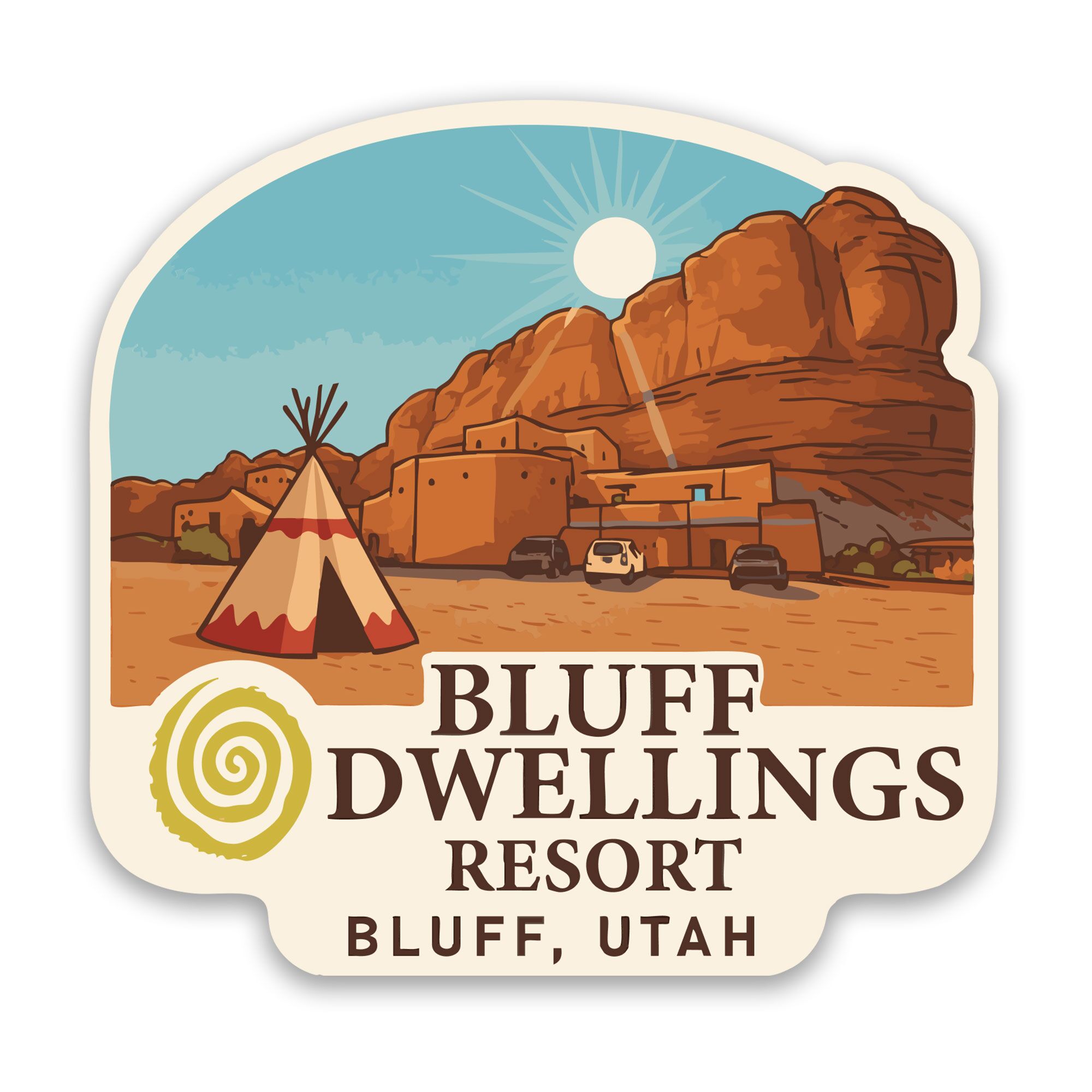 Bluff Dwellings Resort Sticker
