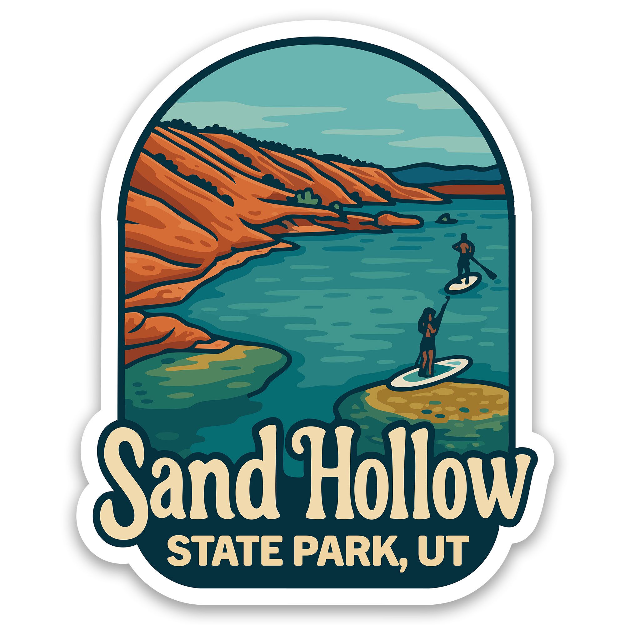 Sand Hollow State Park Sticker Utah