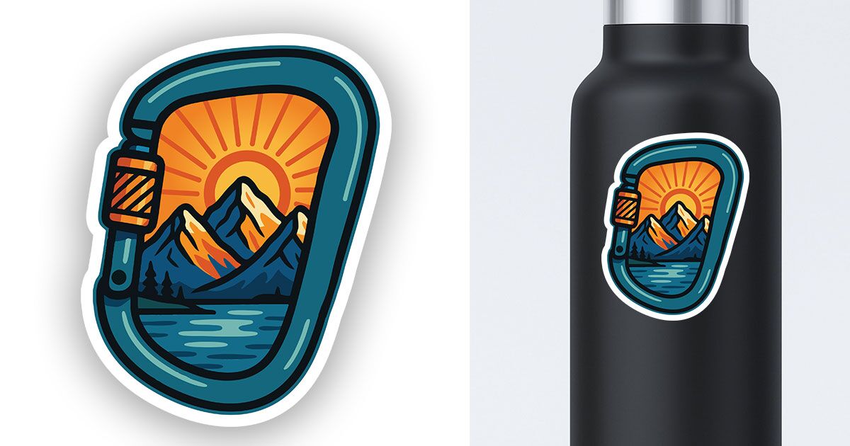 Carabiner sticker preview