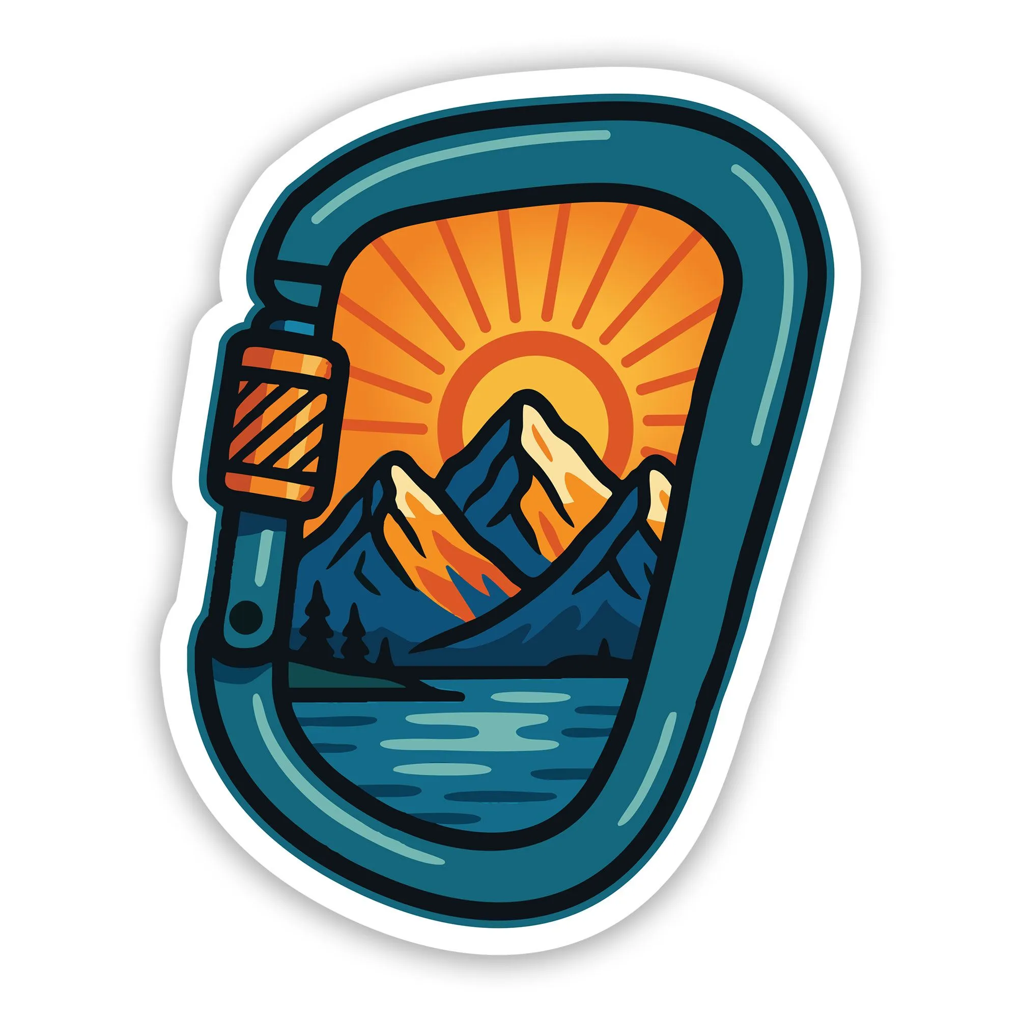 Carabiner sticker