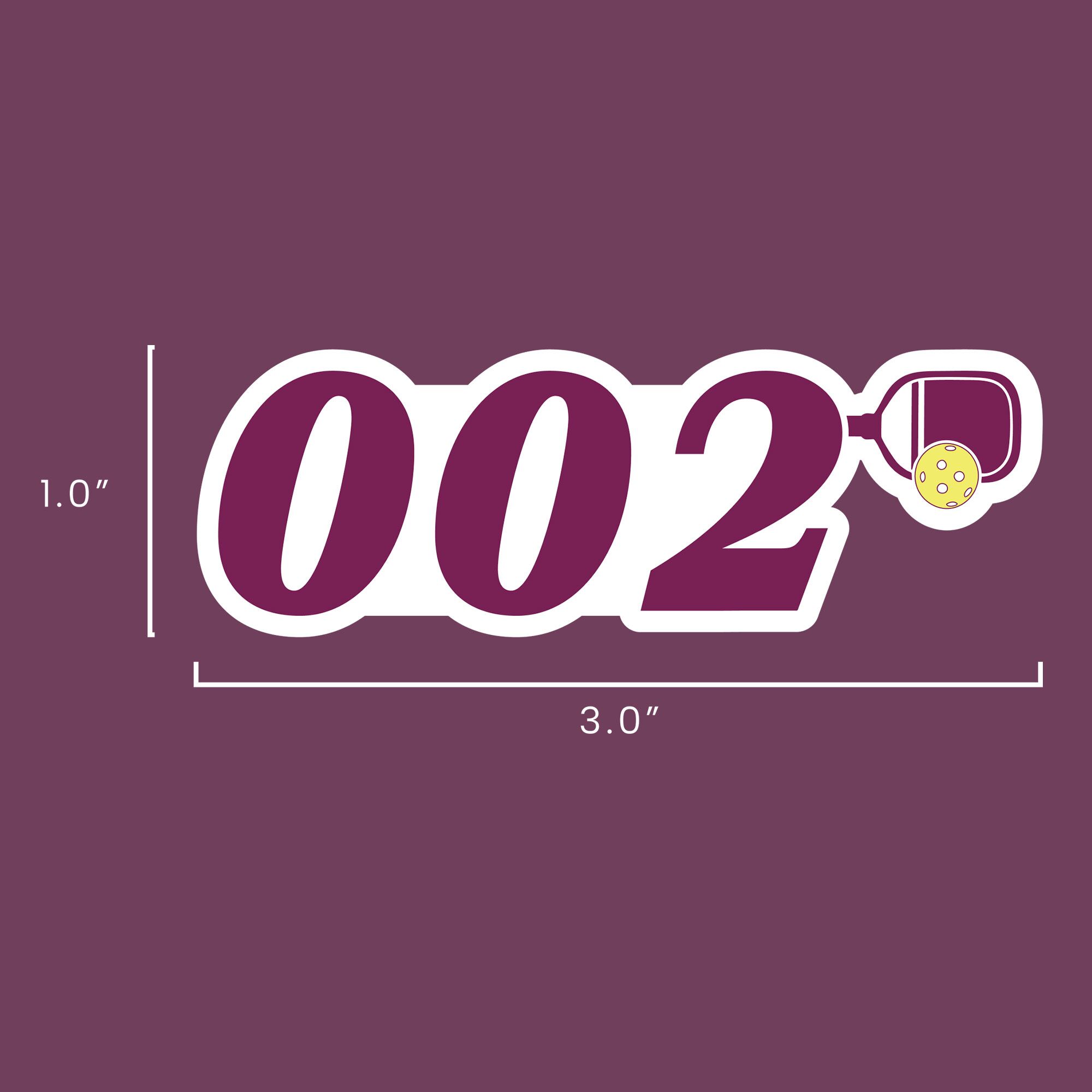 0 0 2 pickleball sticker womens