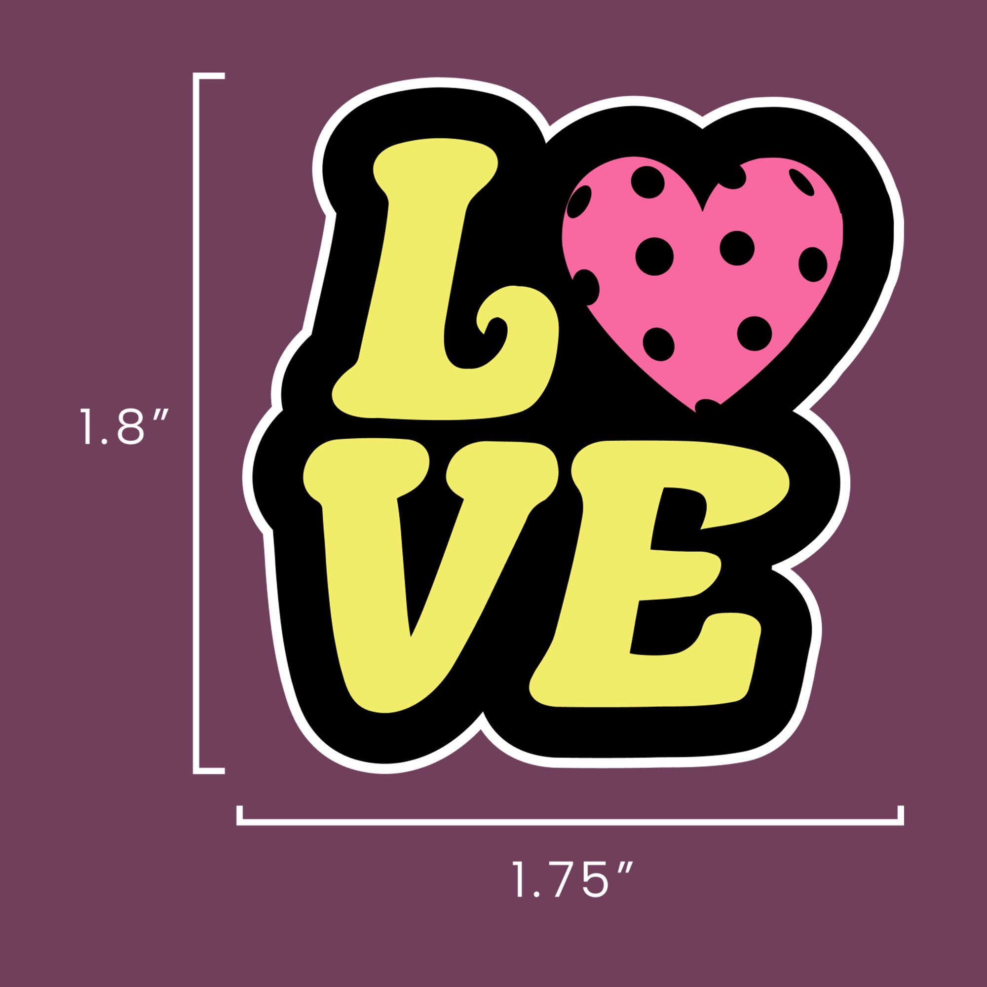 Love pickleball sticker