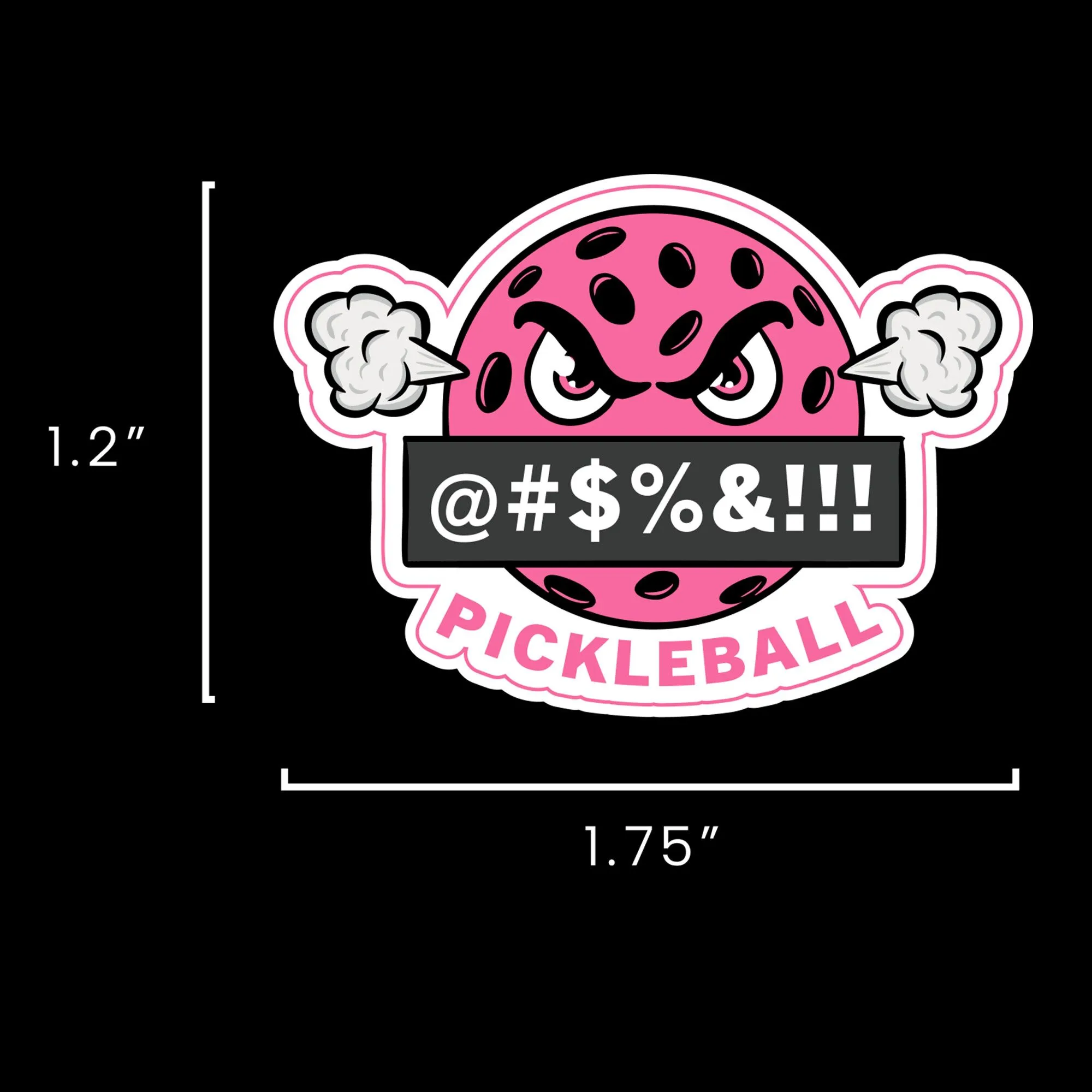 Pickleball sticker cussing women's