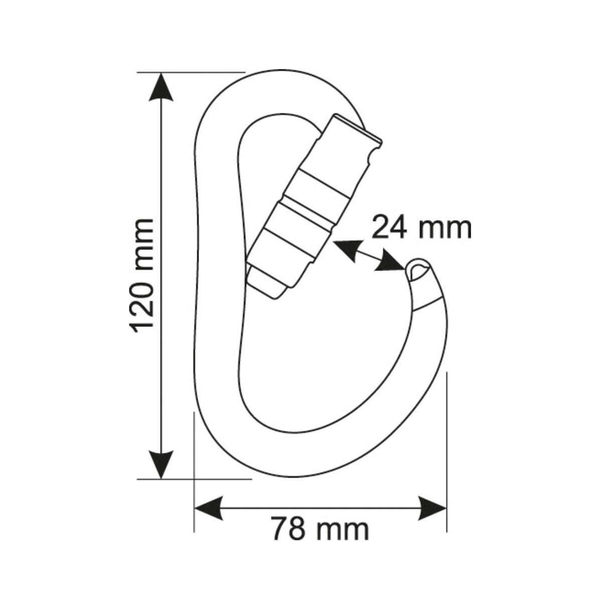 CAMP Atom 2 Lock Carabiner - Image 2