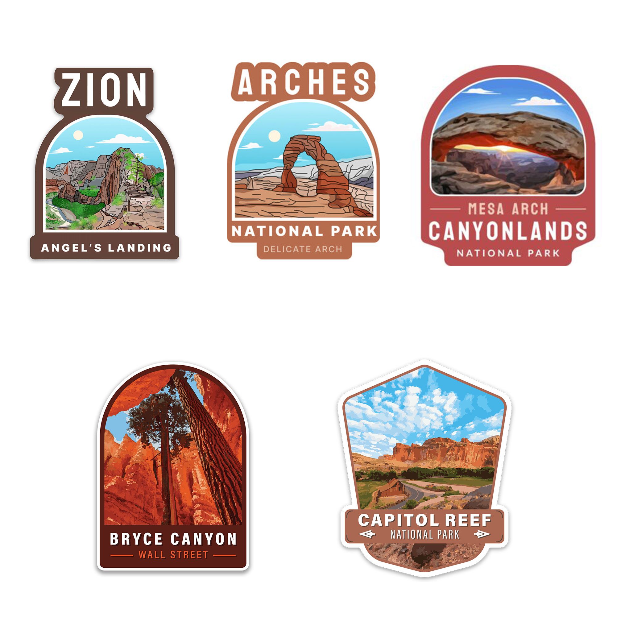 Utah Mighty 5 Sticker Bundle