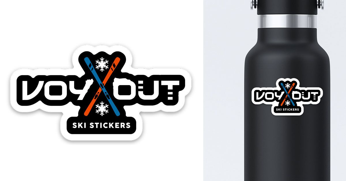 Voy Out Ski Sticker preview