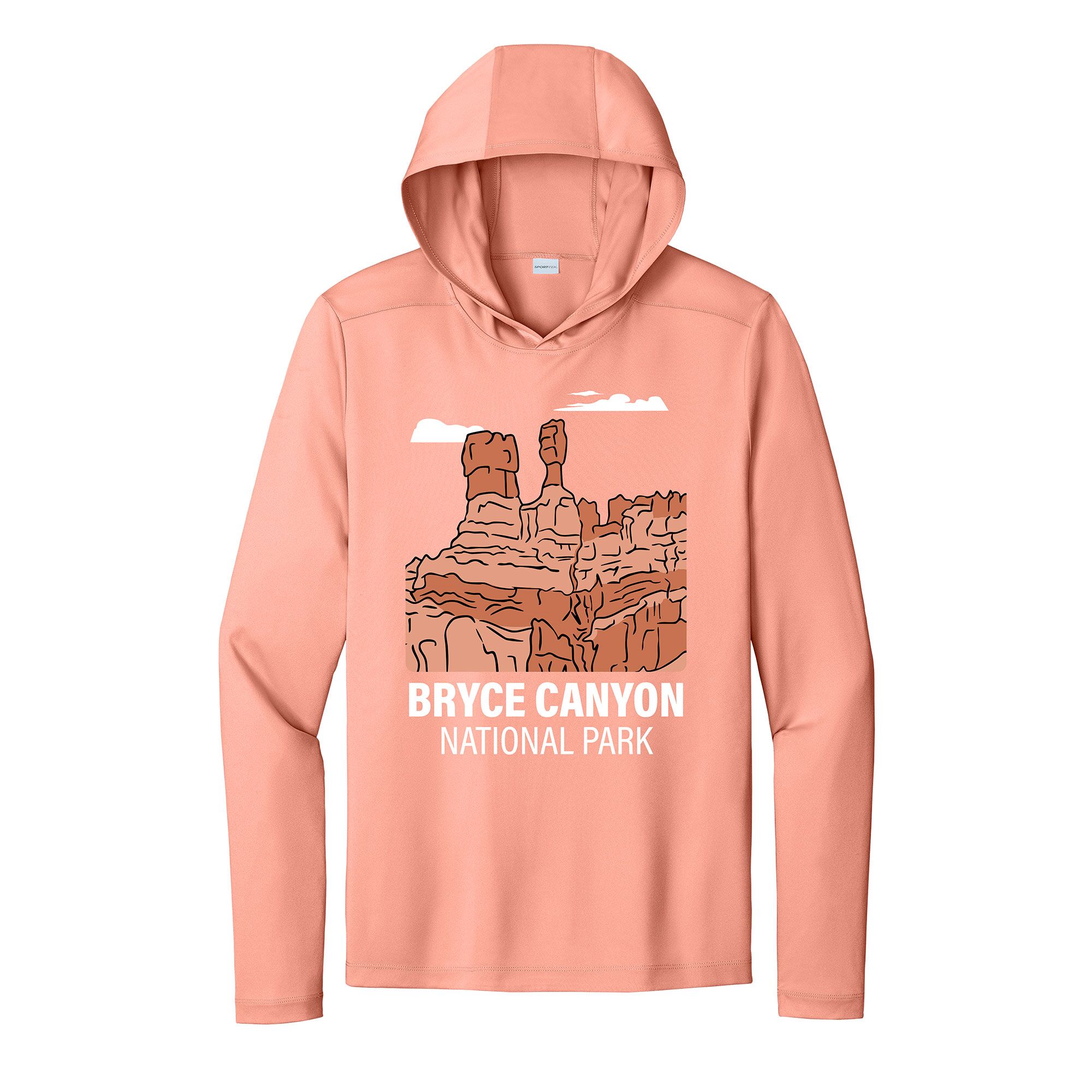 Bryce Canyon National Park Sun Hoodie Soft Coral Pink