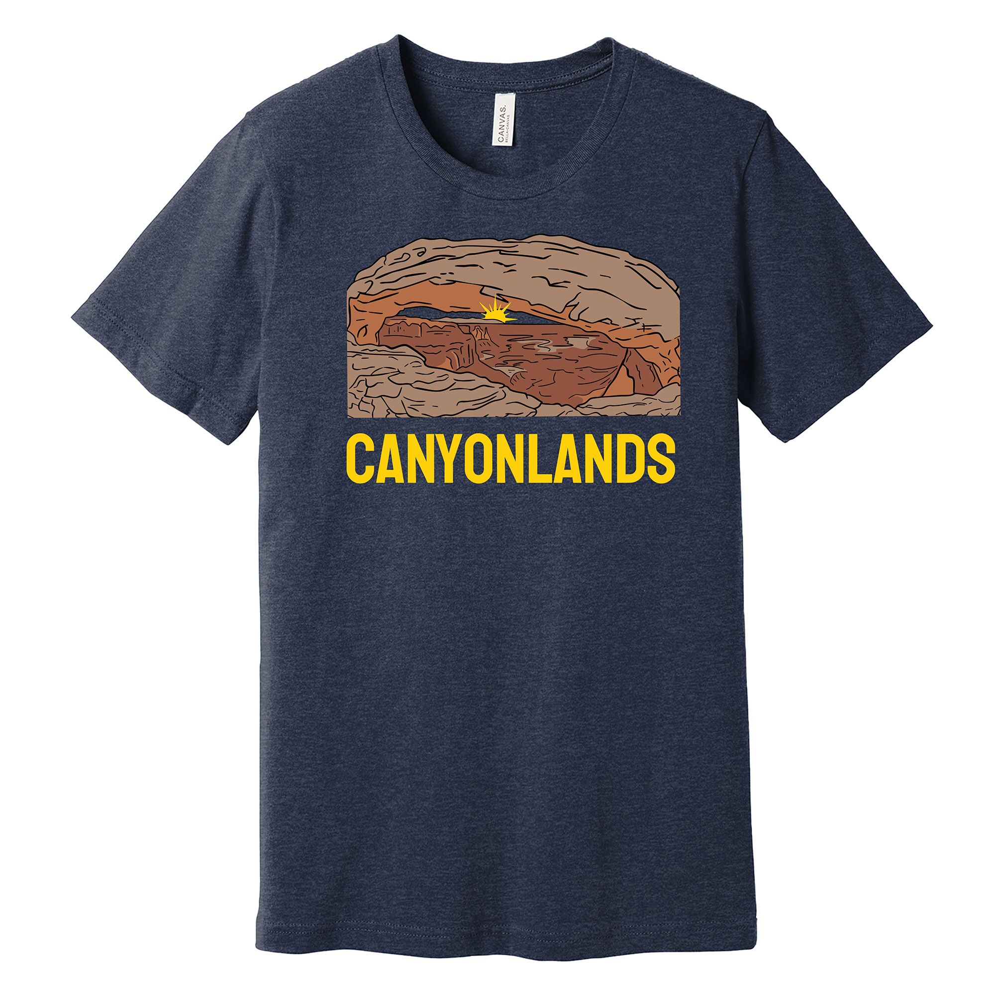 Canyonlands T Shirt Heathered Midnight Navy