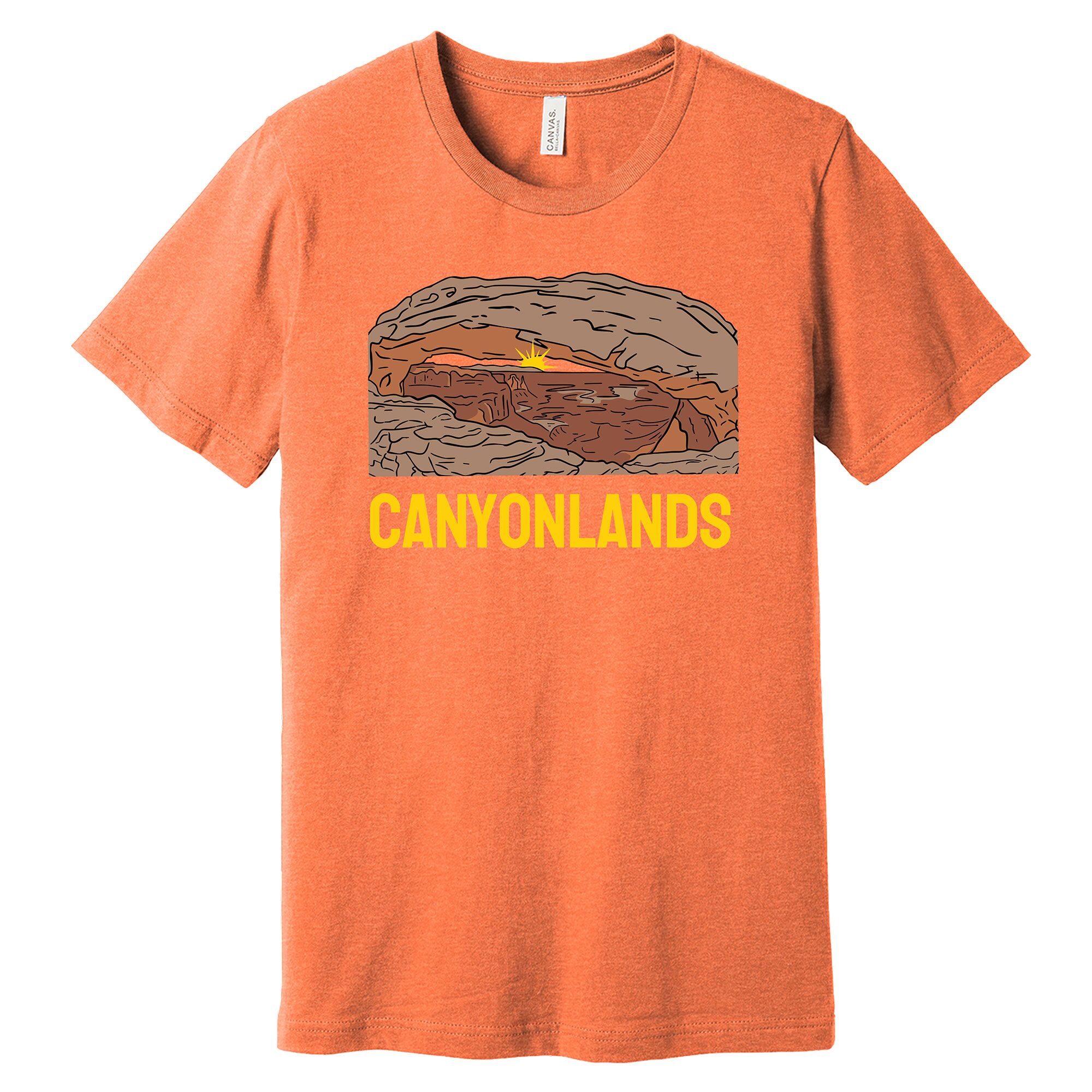Canyonlands T Shirt Heathered Orange