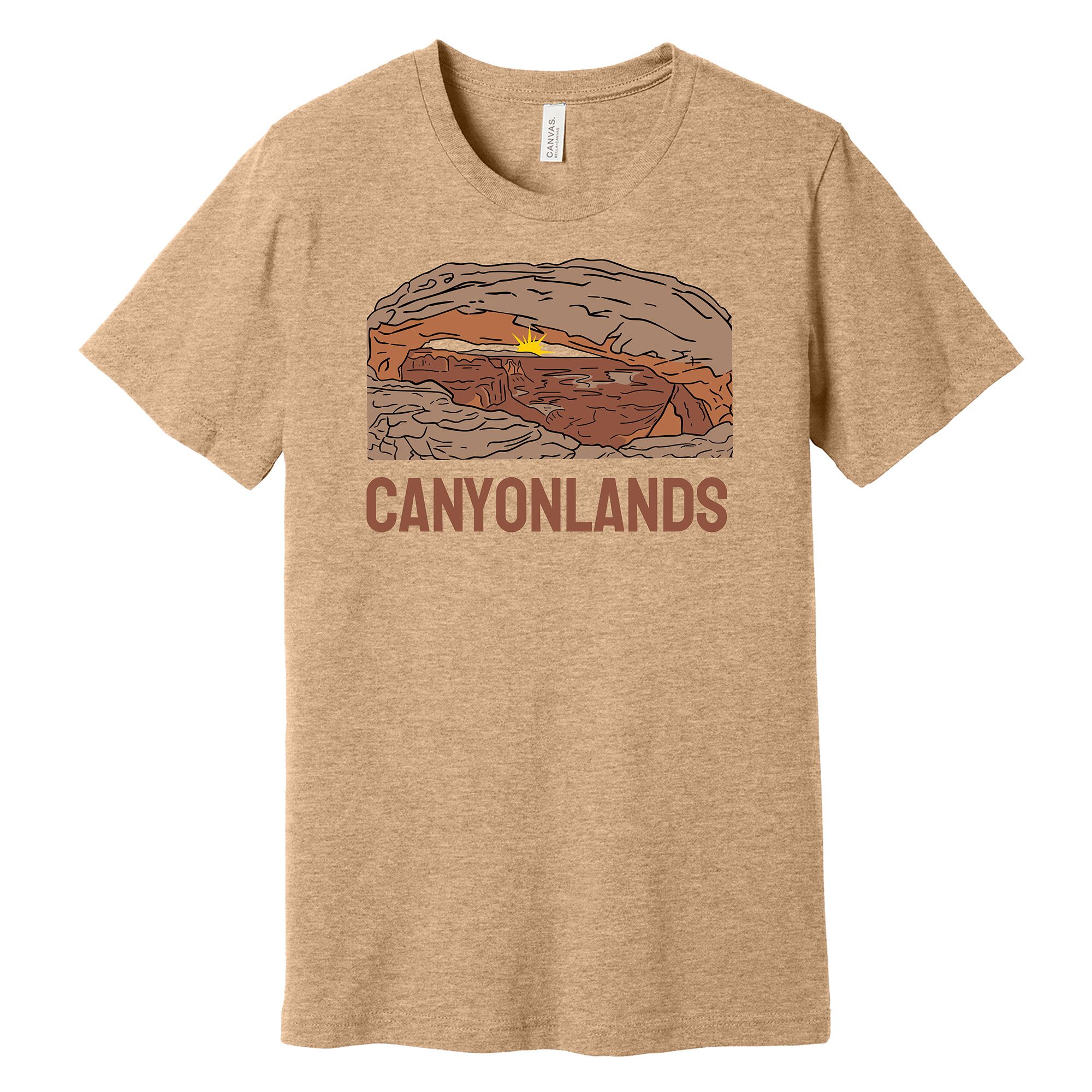 Canyonlands T Shirt Heathered Sand