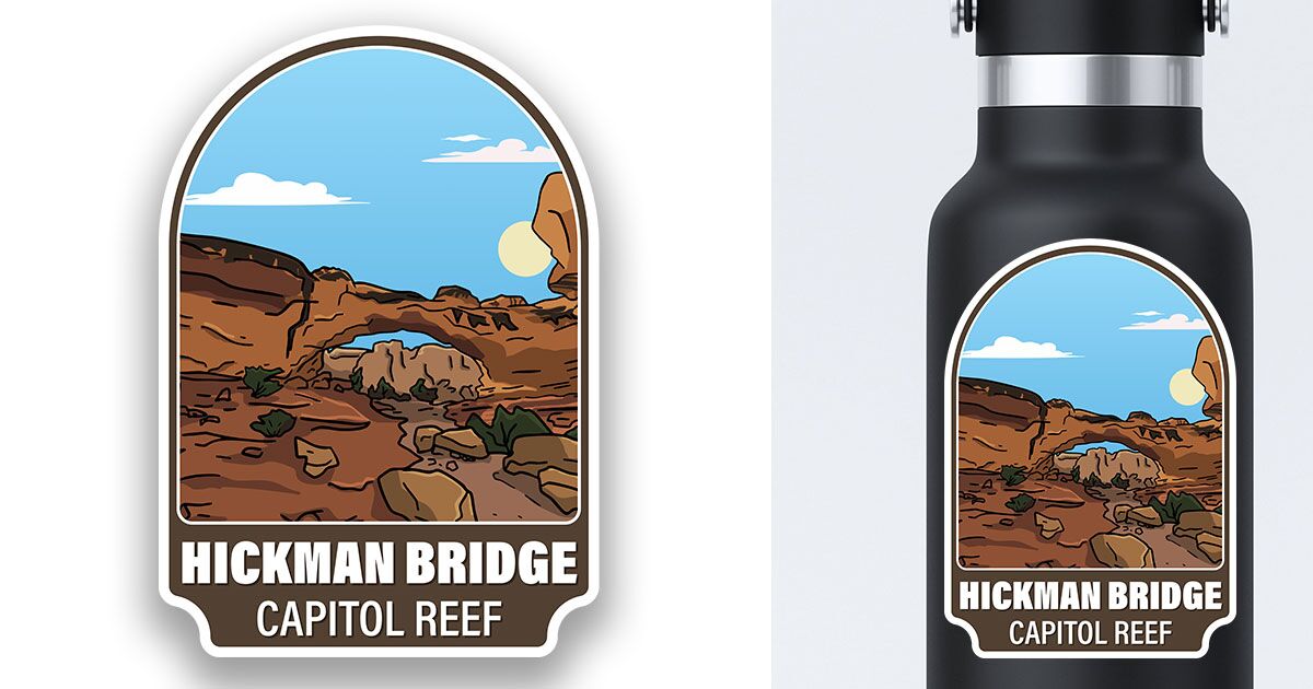Hickman Bridge Sticker Preview