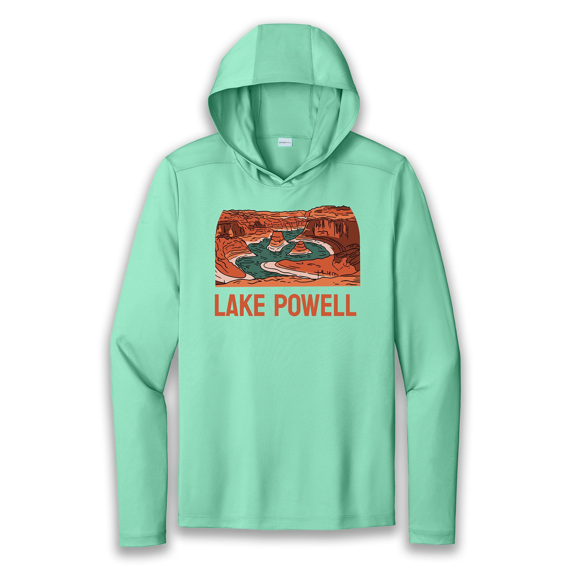 Lake Powell Sun Hoodie Bright Seafoam