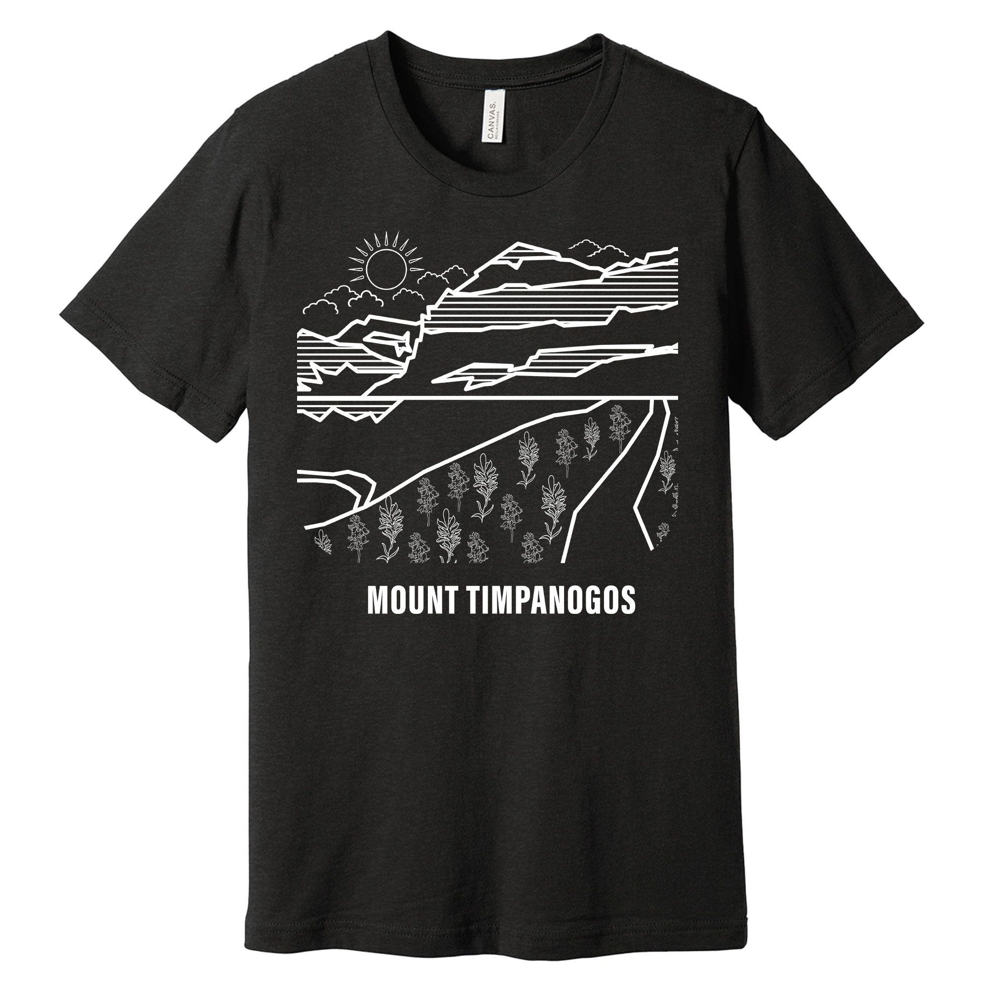 Mount Timpanogos T Shirt Black
