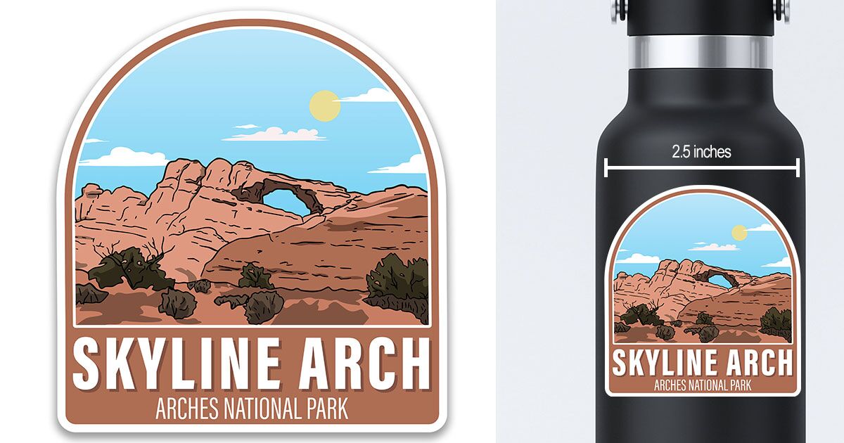 Skyline Arch Sticker Arches National Park Preview