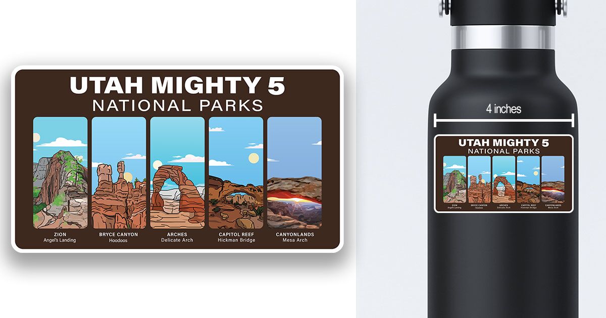 Utah Mighty 5 Sticker Preview