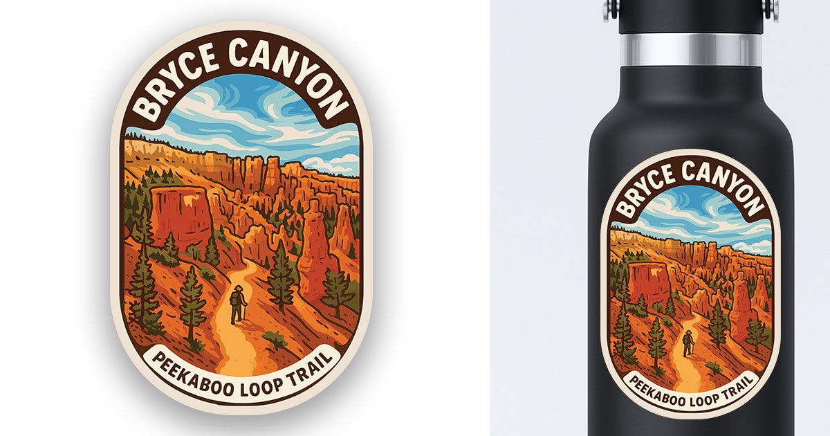 Bryce Canyon Sticker Peekaboo Loop Trail Preview