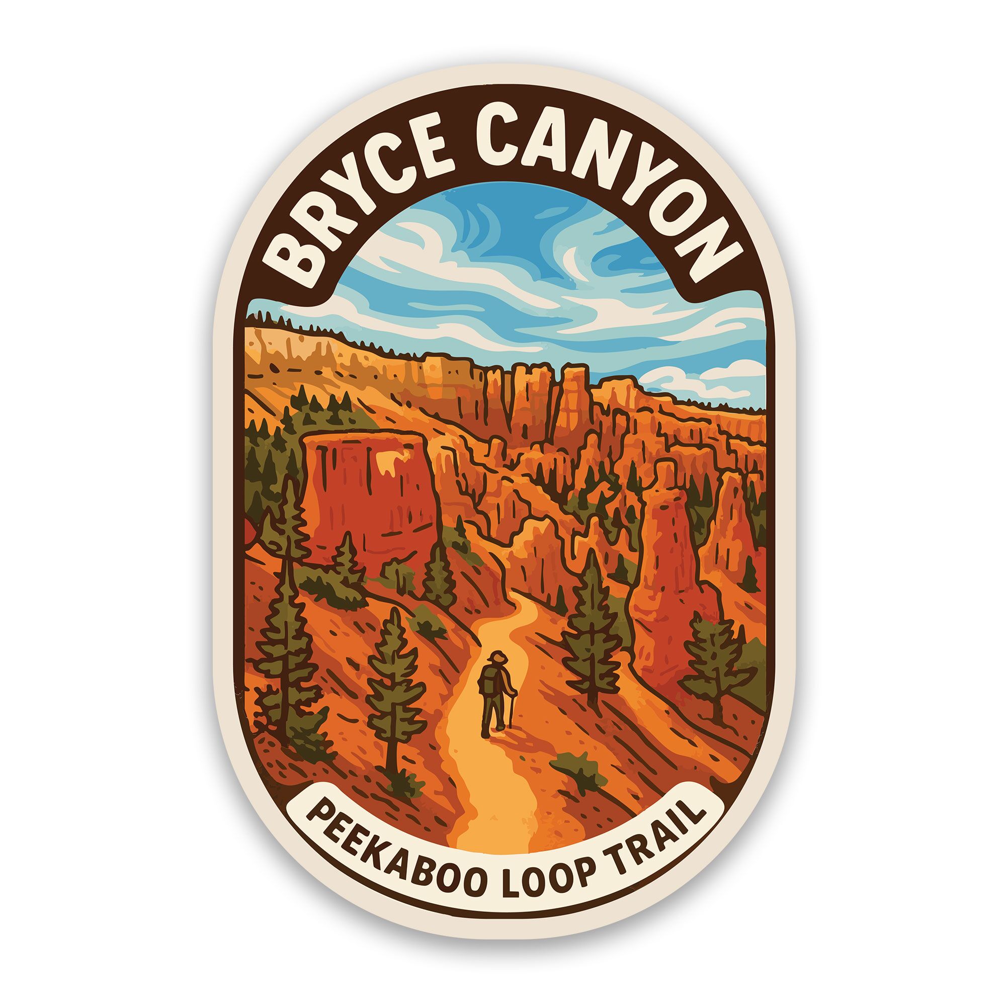 Bryce Canyon Sticker Peekaboo Loop Trail