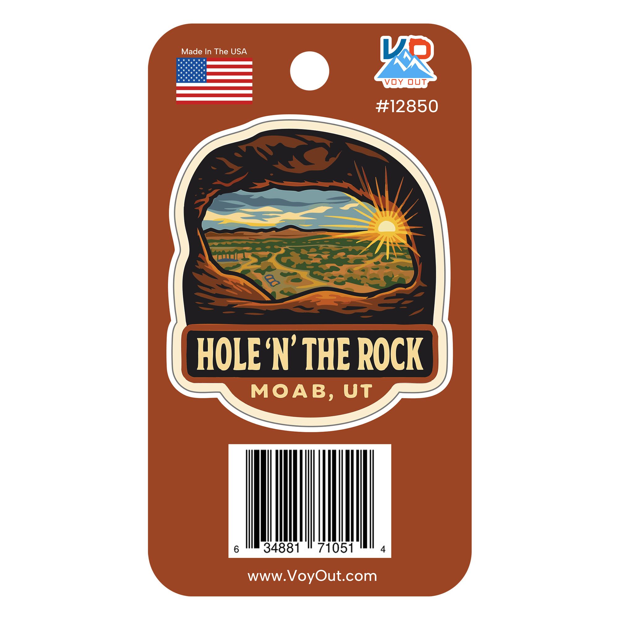 Hole N The Rock Sticker Moab UPC