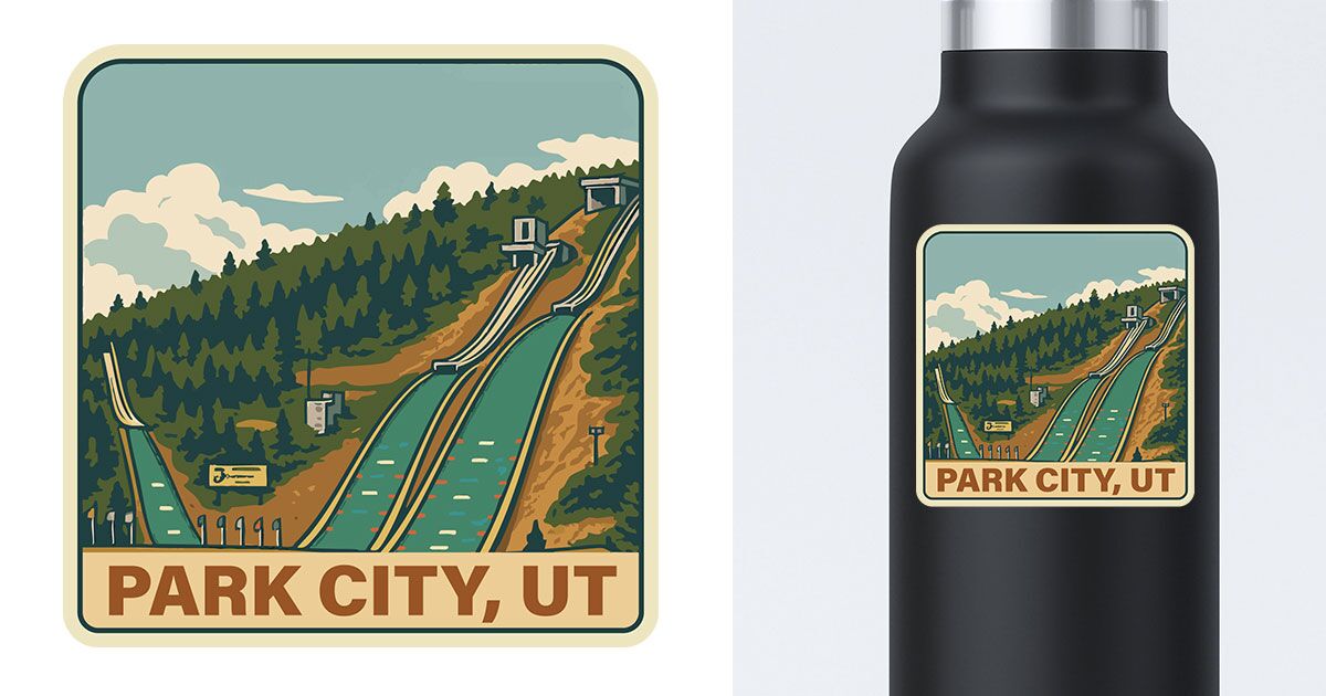 Utah Olympic Park Sticker