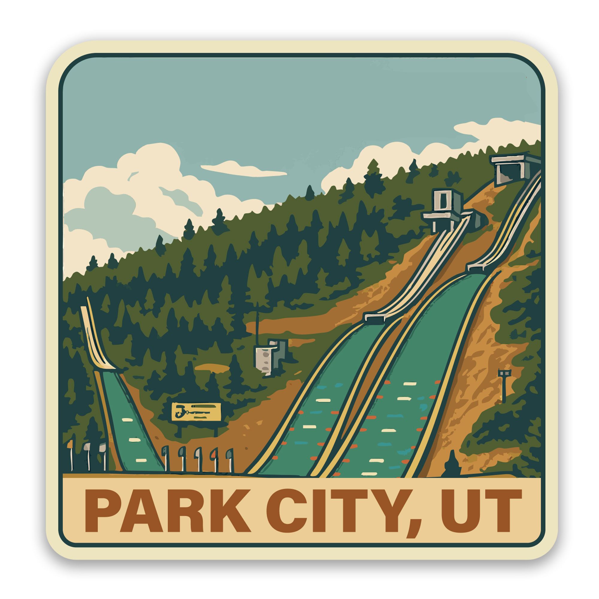 Utah Olympic Park Sticker