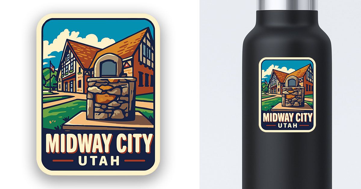 Midway Utah Sticker Preview