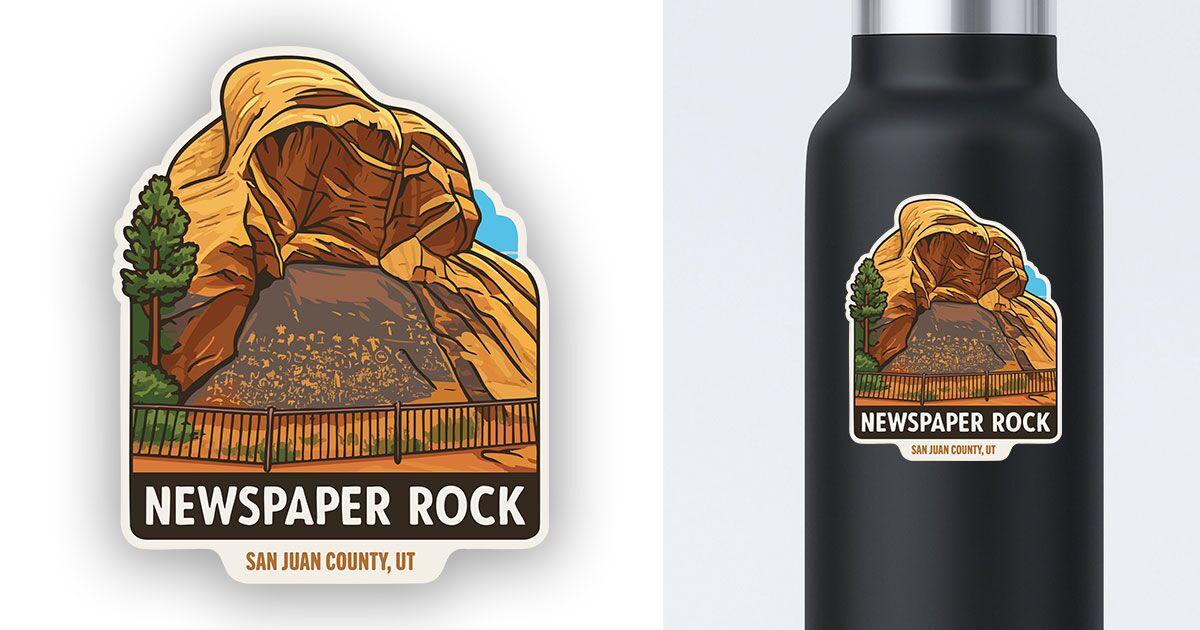 Newspaper rock sticker Utah preview