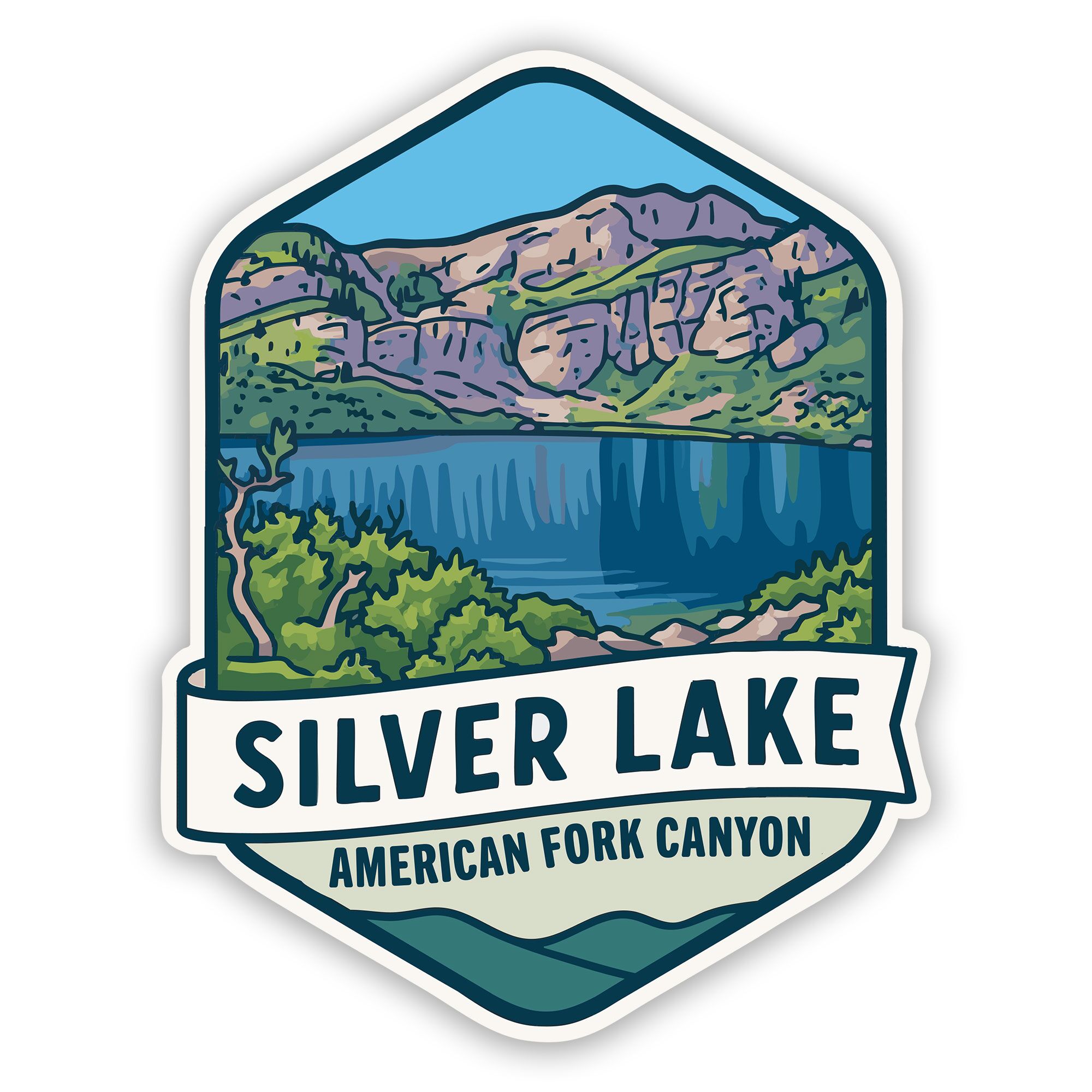 Silver Lake Hike Sticker American Fork Canyon