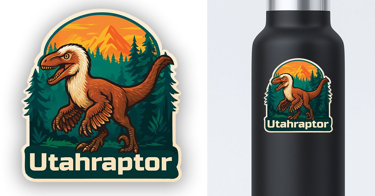 Utahraptor sticker