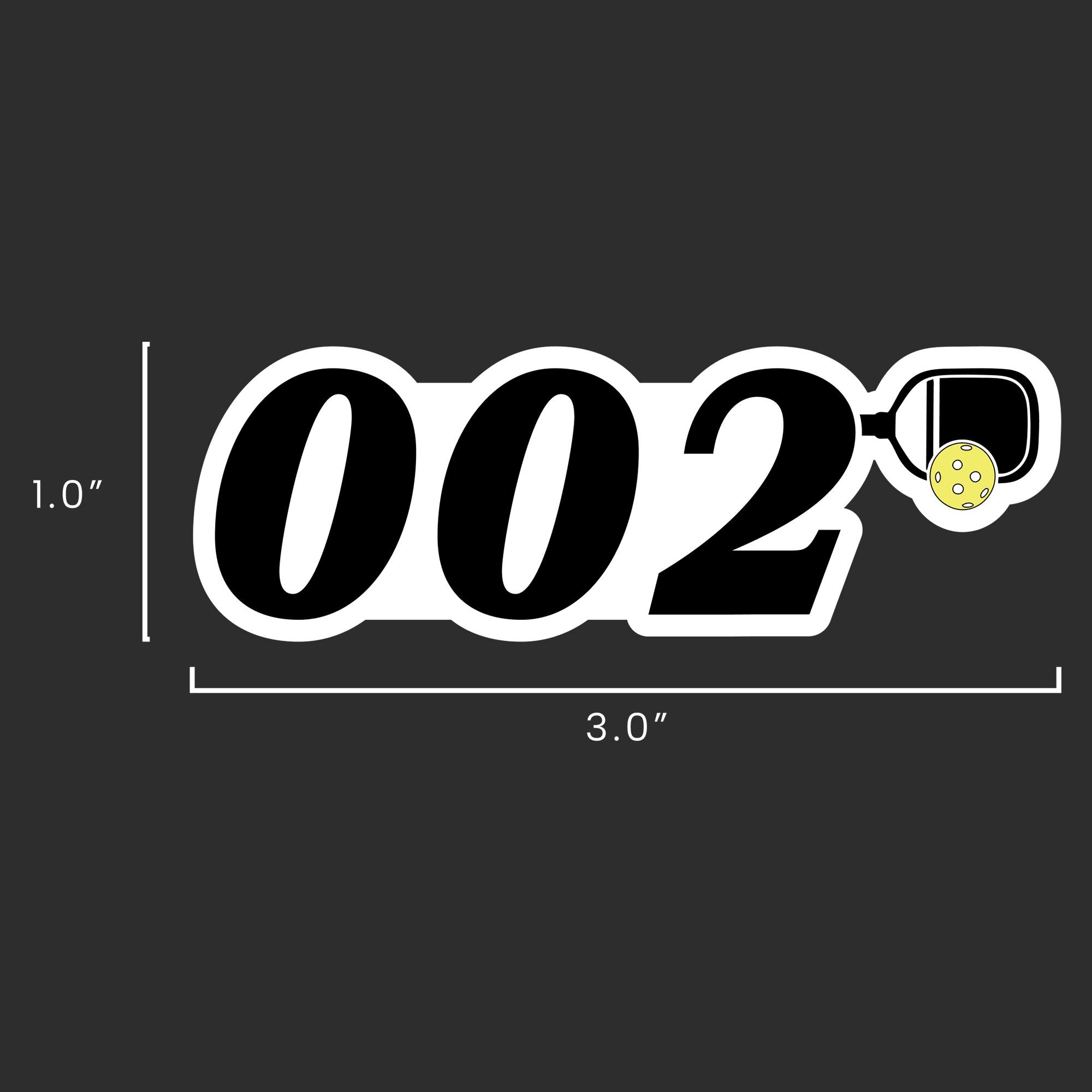 0 0 2 pickleball sticker