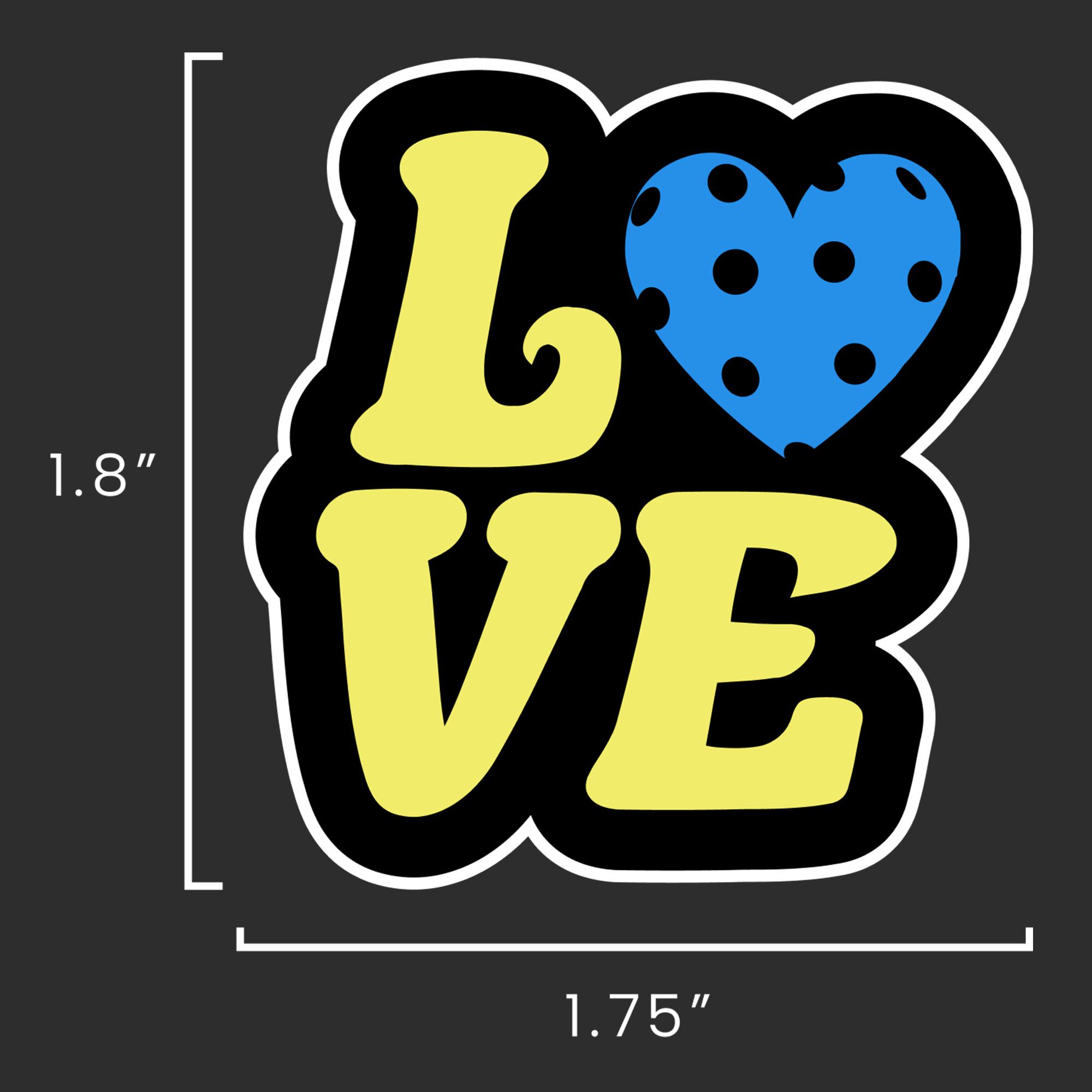 Love pickleball sticker