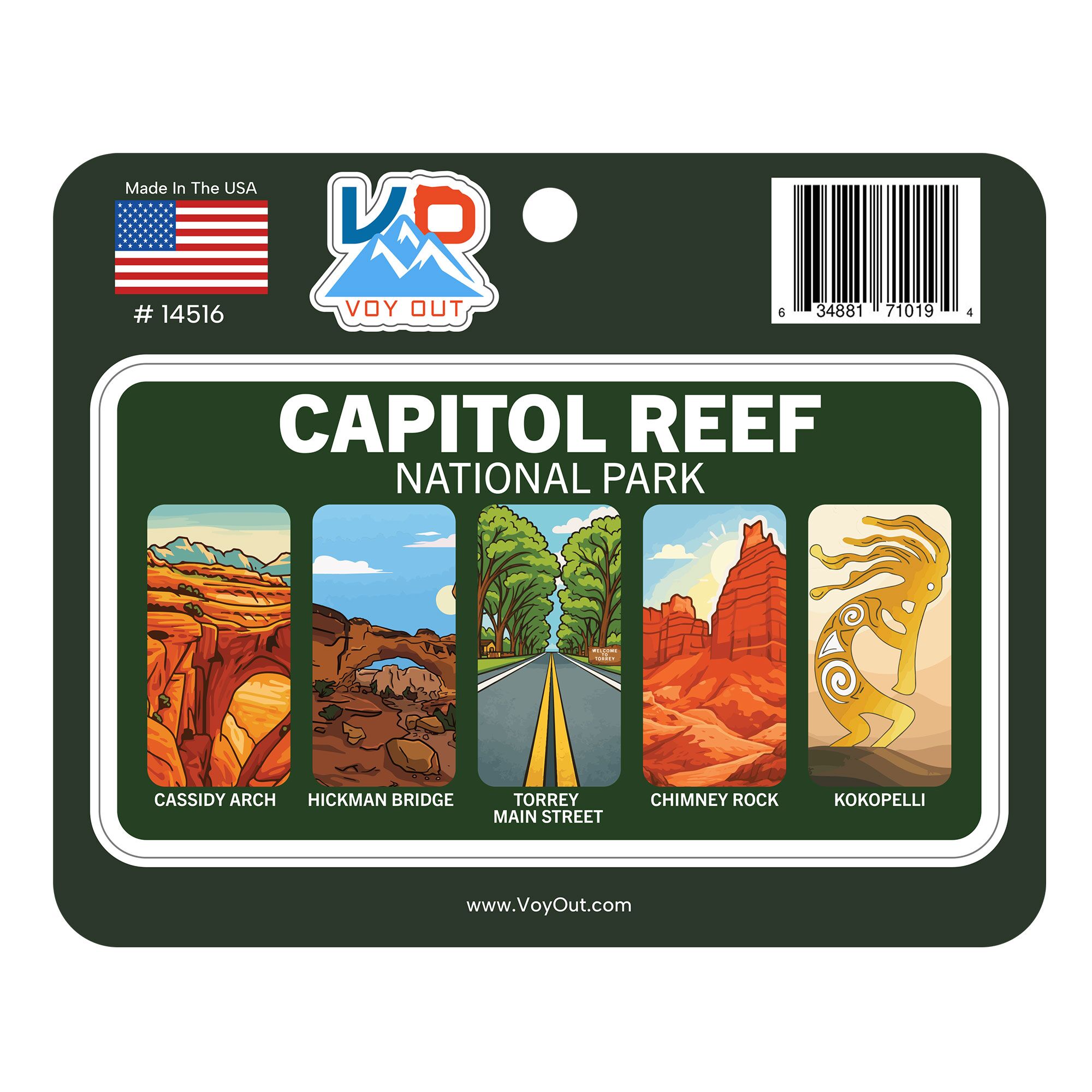 Capitol Reef National Park summary sicker UPC