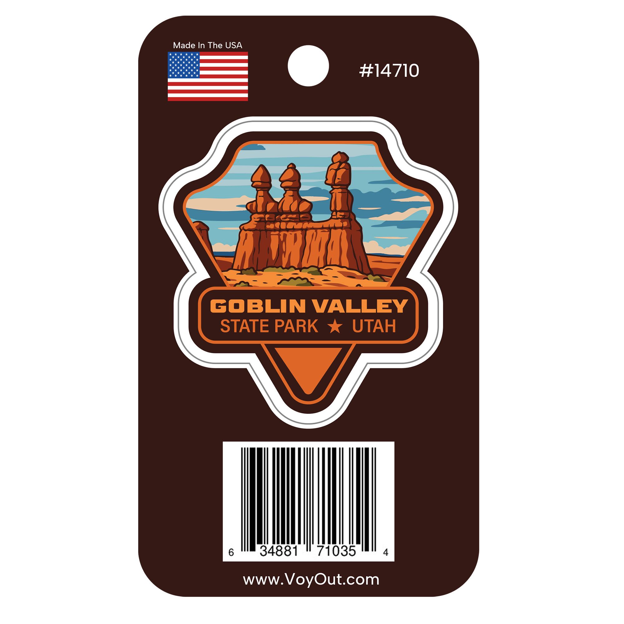 Goblin Valley State Park sticker UPC