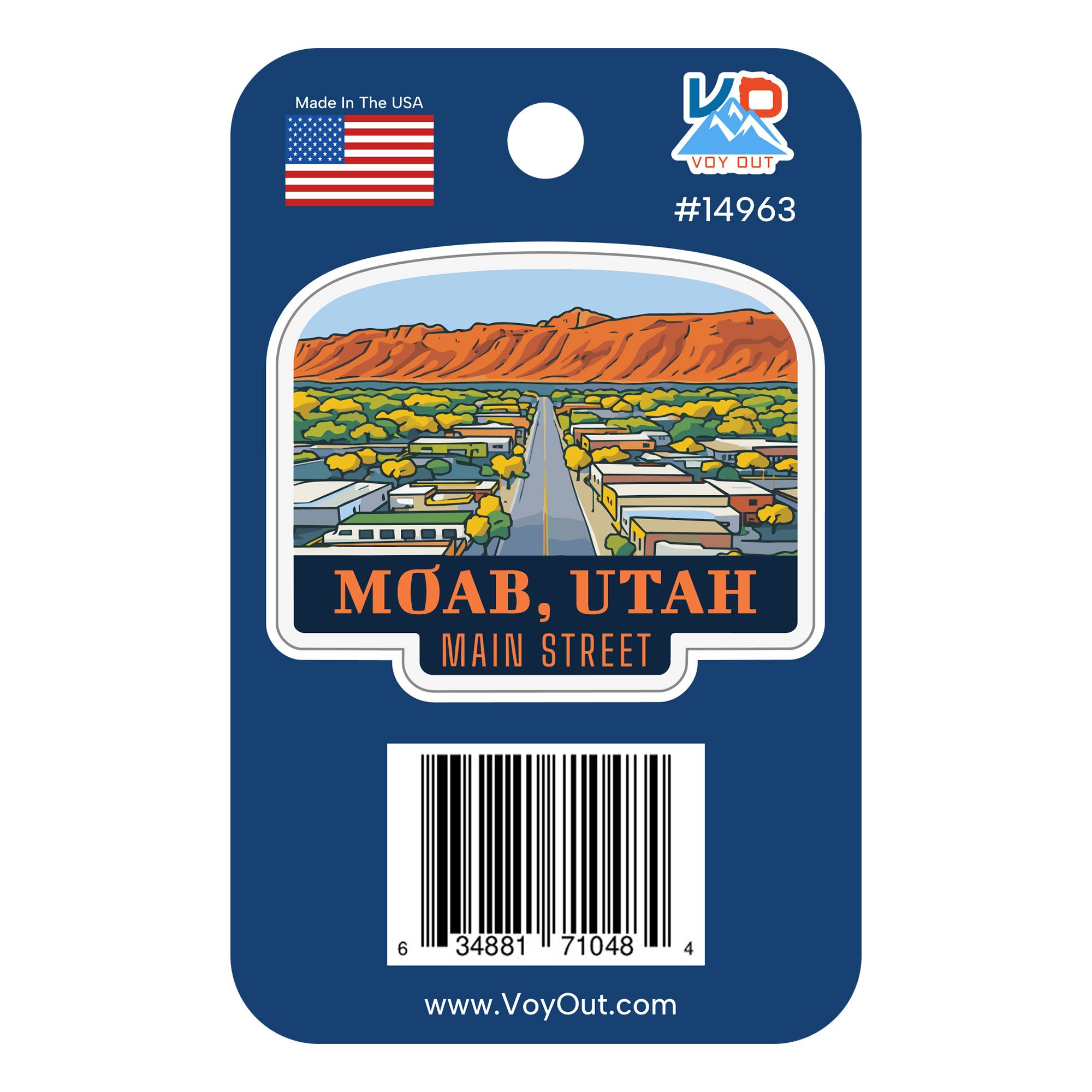 Moab main Street sticker UPC