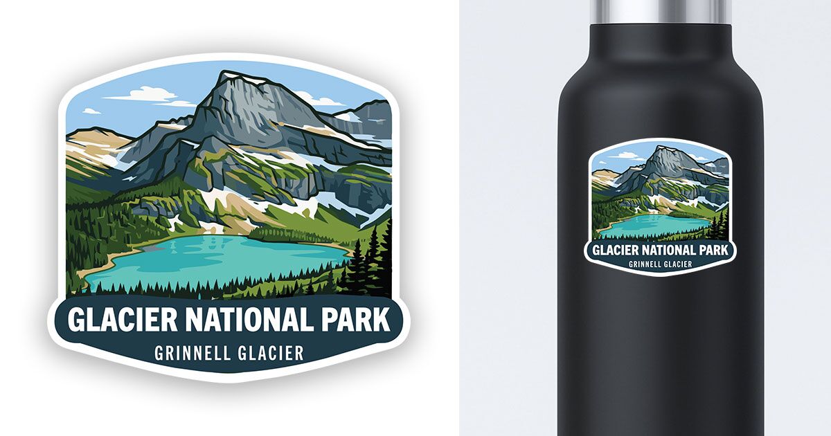 Glacier National Park sticker preview