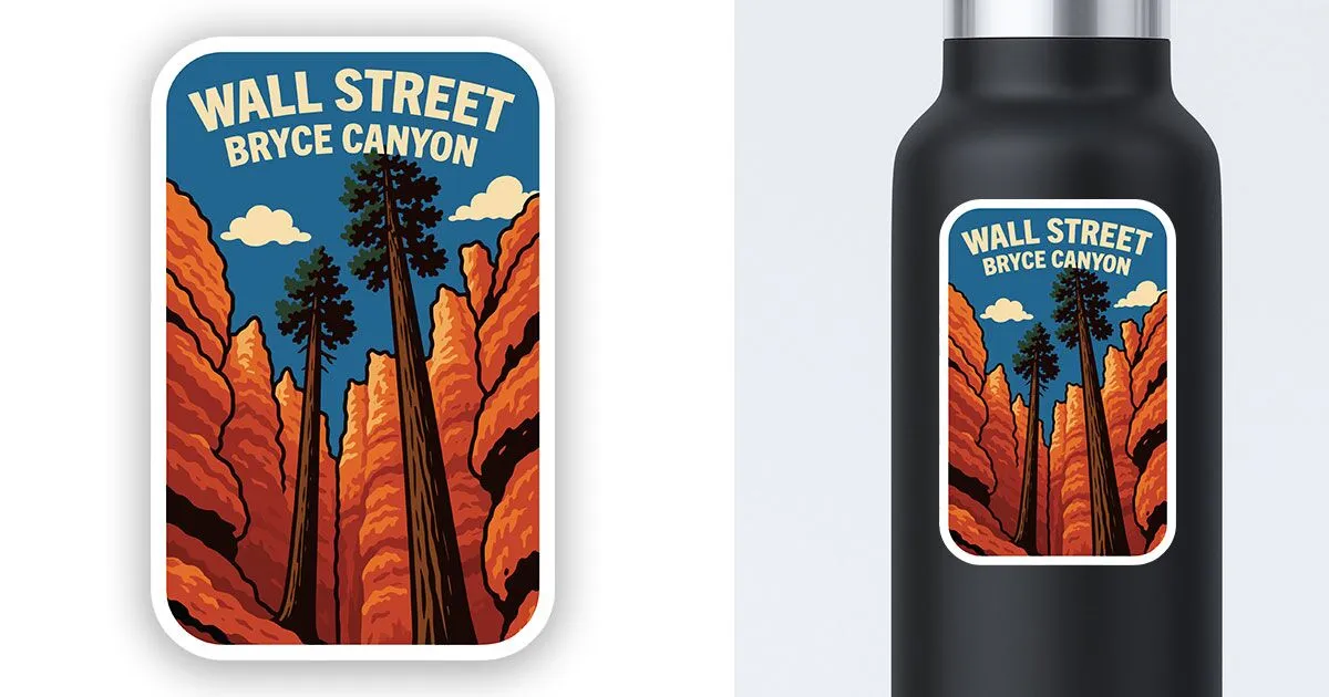 Bryce Canyon Sticker of Wall Street - Image 2