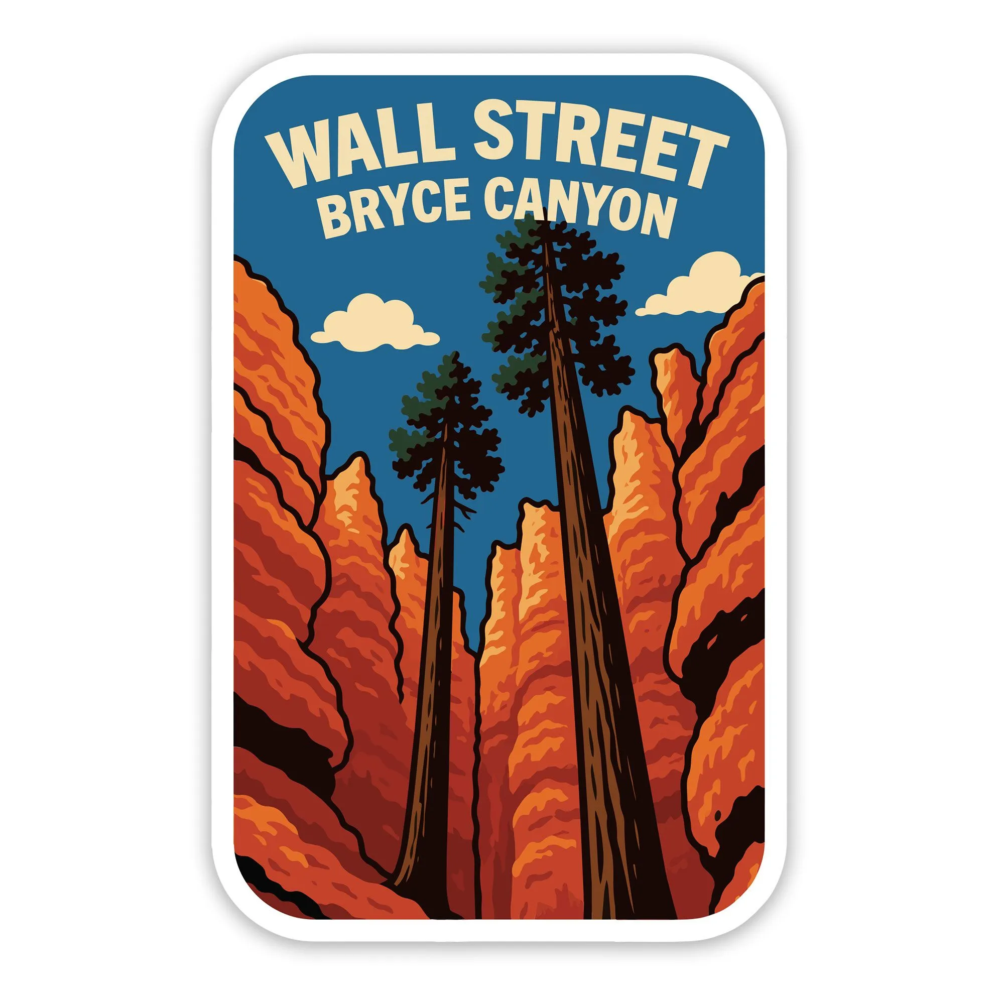 Bryce Canyon sticker of Wall street
