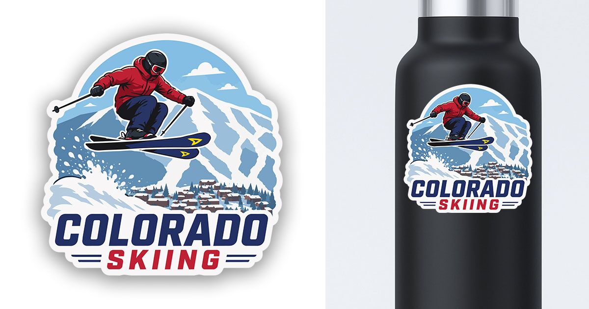 Colorado Skiing Sticker Men's Preview