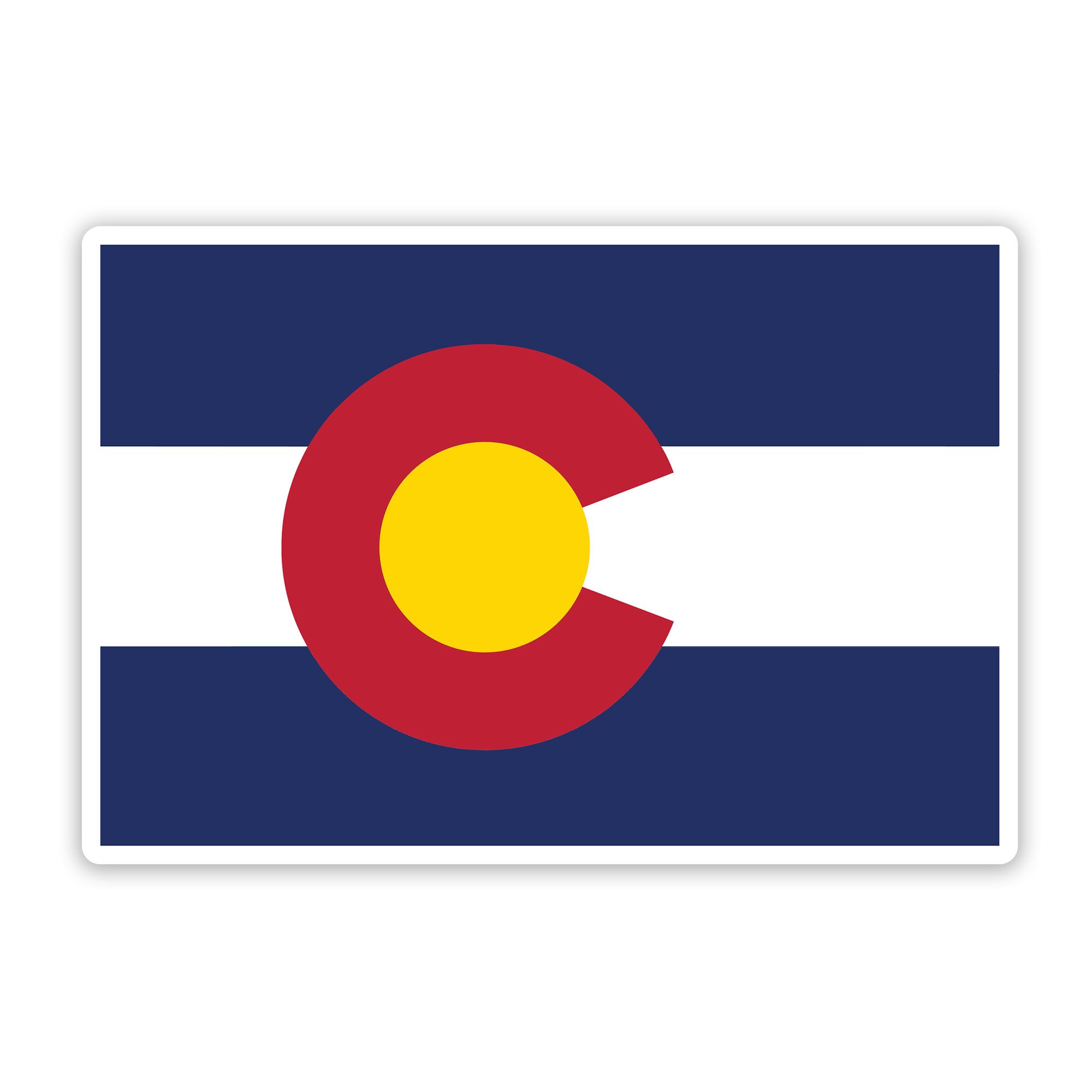 Colorado state flag sticker