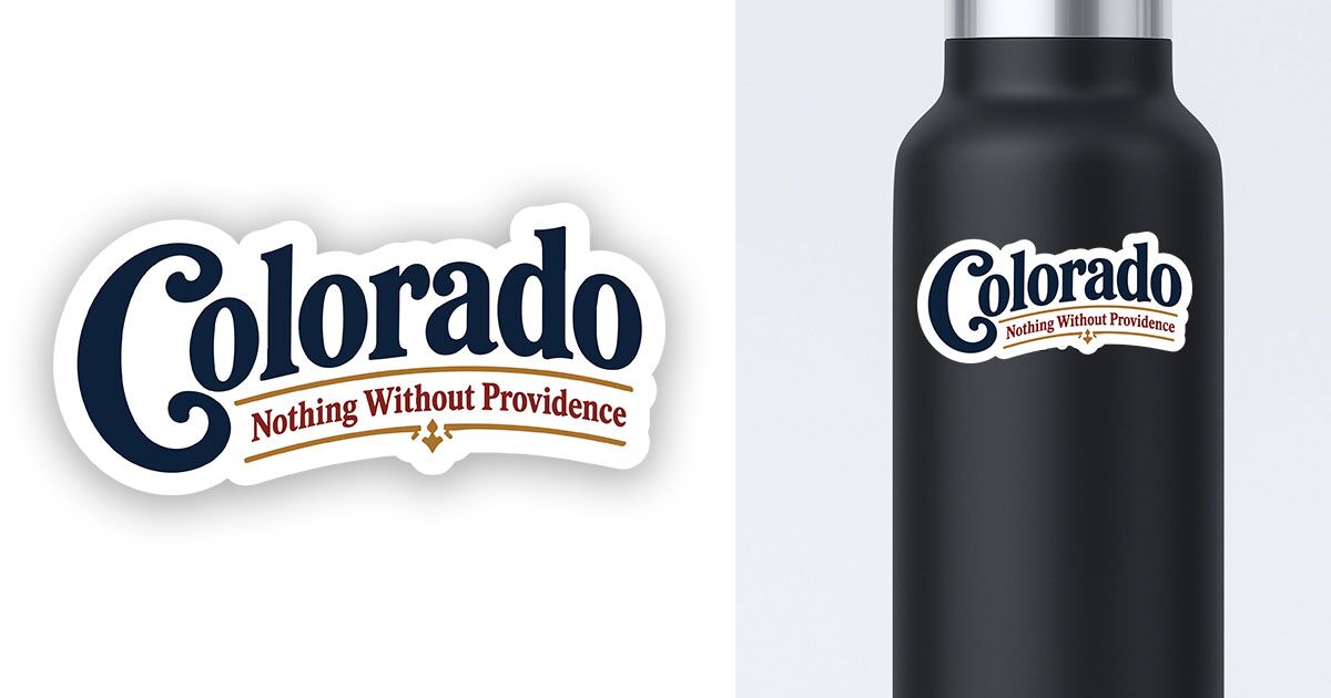 Colorado Sate Motto sticker preview