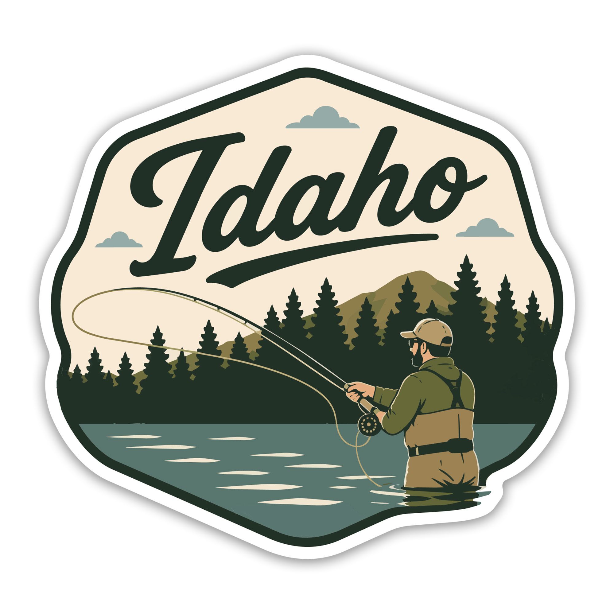 Idaho Fishing Sticker