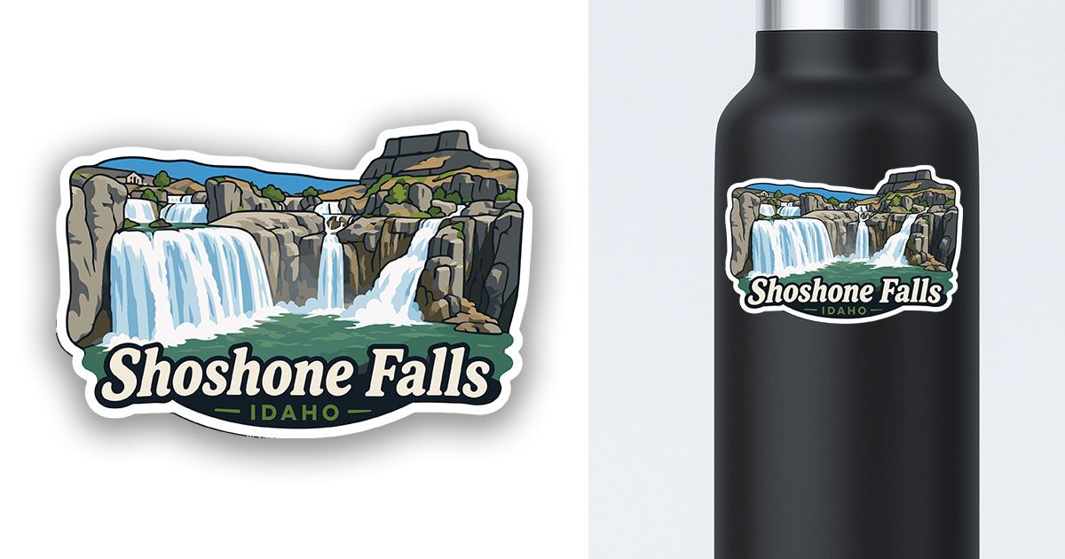 Idaho Shoshone Falls Sticker Preview