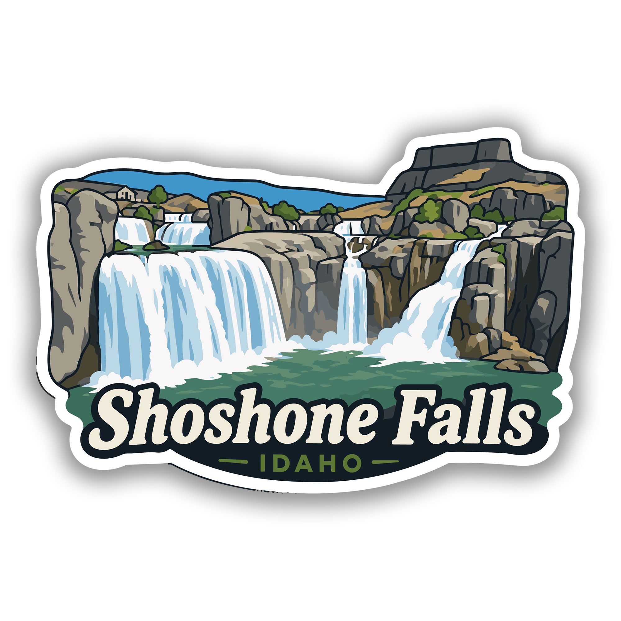 Idaho Shoshone Falls Sticker