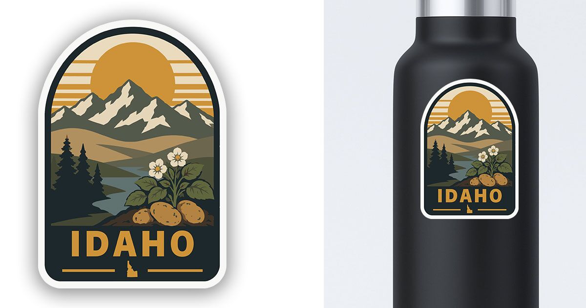 Idaho State Sticker Potatoes Preview