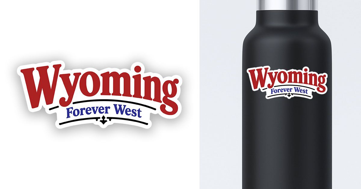 Wyoming Motto sticker preview