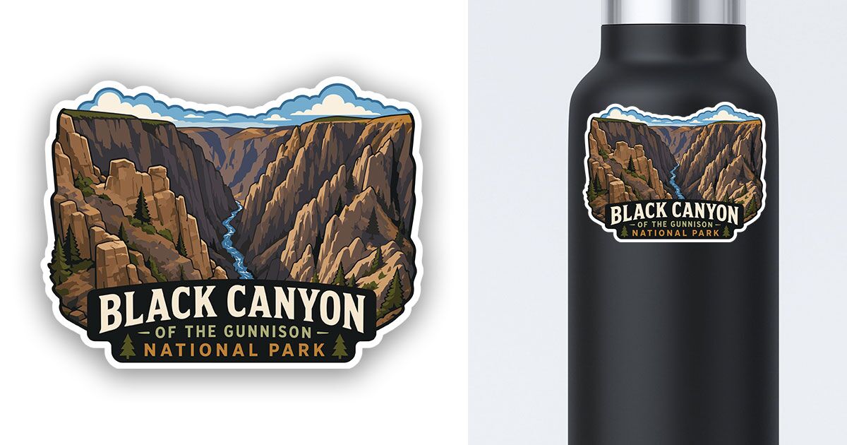 Black Canyon of the Gunnison National Park Sticker Preview