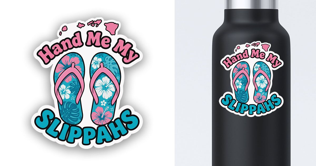 Hawaii Flip Flops Sticker Preview