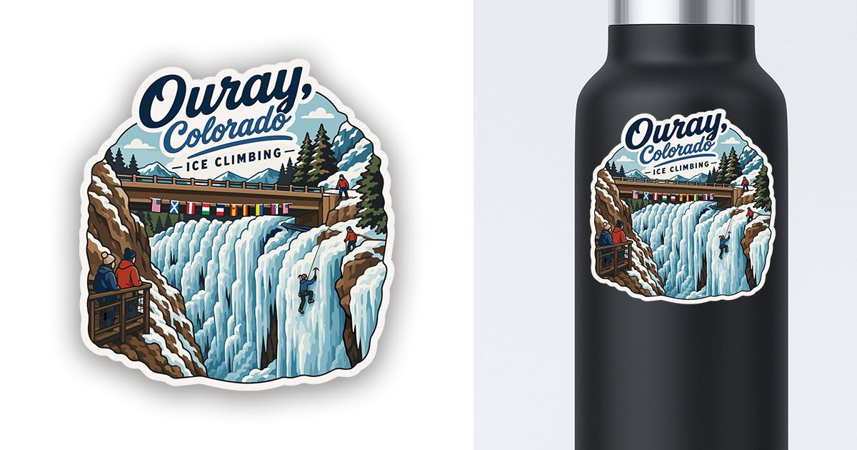 Ouray Colorado Sticker Ice Climbing Men's Preview