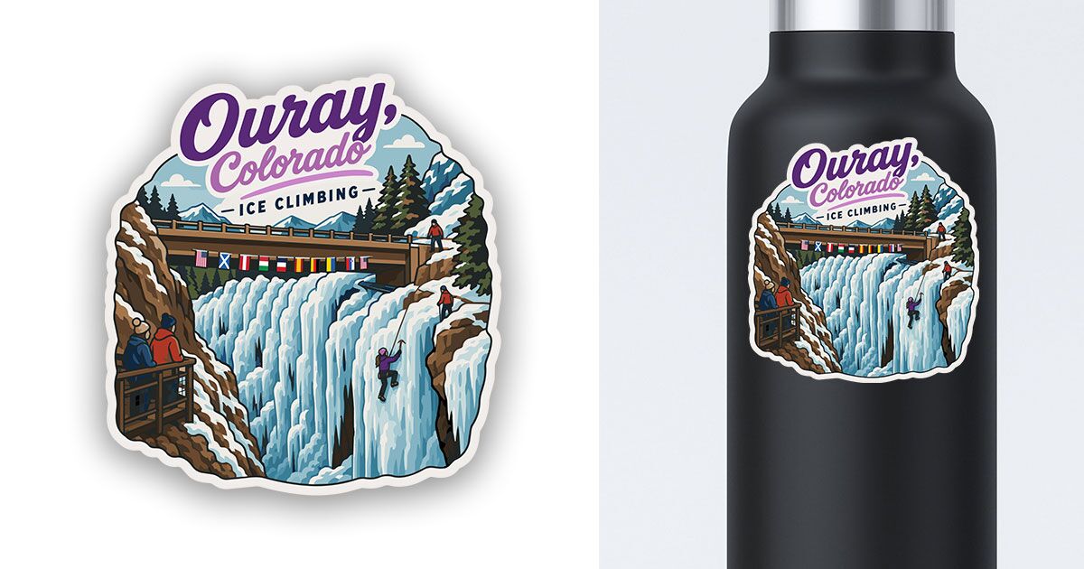 Ouray Colorado Sticker Ice Climbing Women's Preview